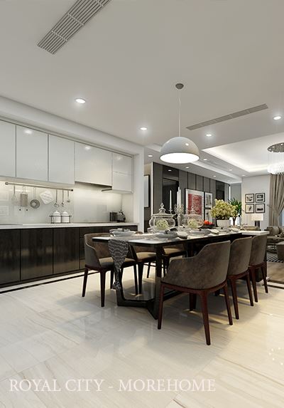 Thiết kế nội thất căn hộ chung cư ROYAL CITY cao cấp - anh Nguyên